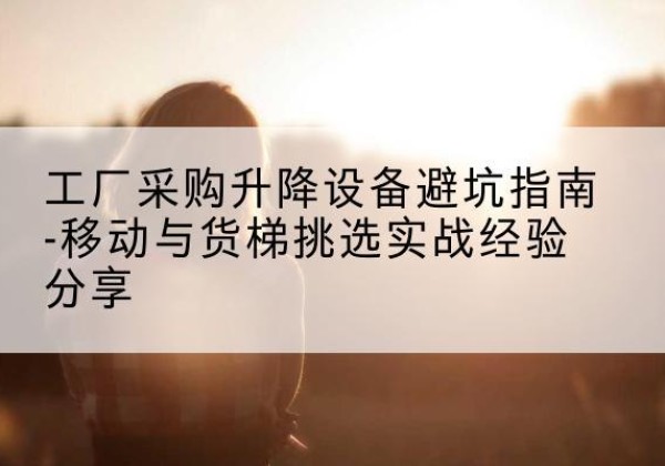 琅琊移动式升降机怎么选-工厂采购升降设备避坑指南-移动与货梯挑选实战经验分享